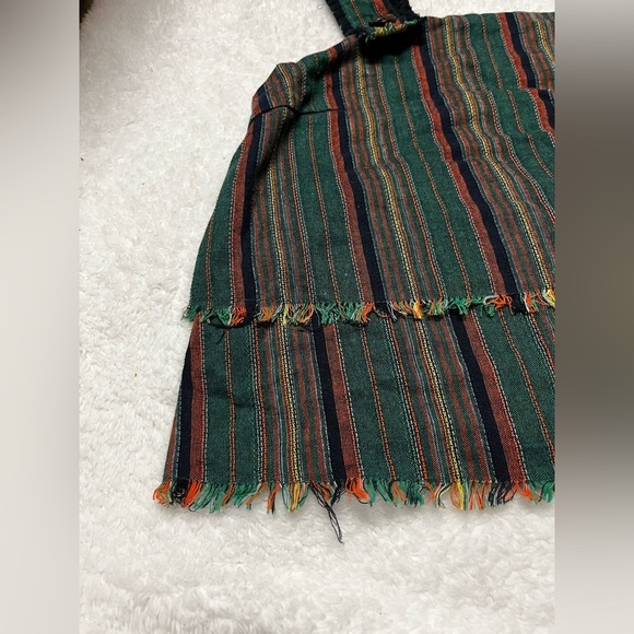 𝅺Honey Belle cropped striped tank with bottons and raw hem - Picture 2 of 4